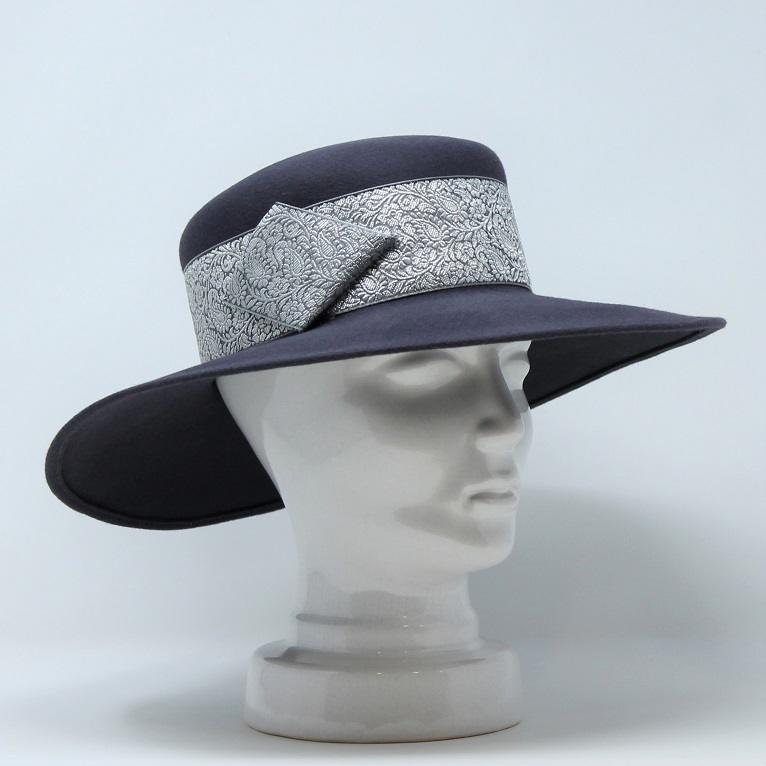 La Mouche, Hut aus Haarfilz mit Vintageband