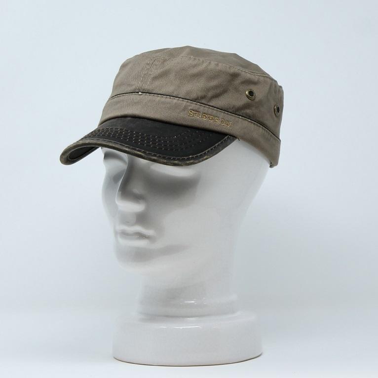 Stetson, Armycap aus Baumwolle (Schild gewachst)